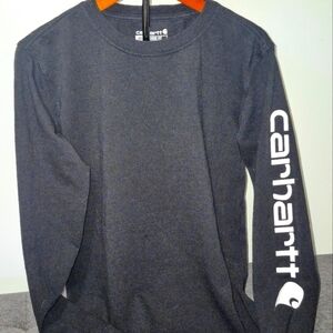Carhartt Long Sleeved Shirt. SZ Adult XS Or Kids LARGE. Black